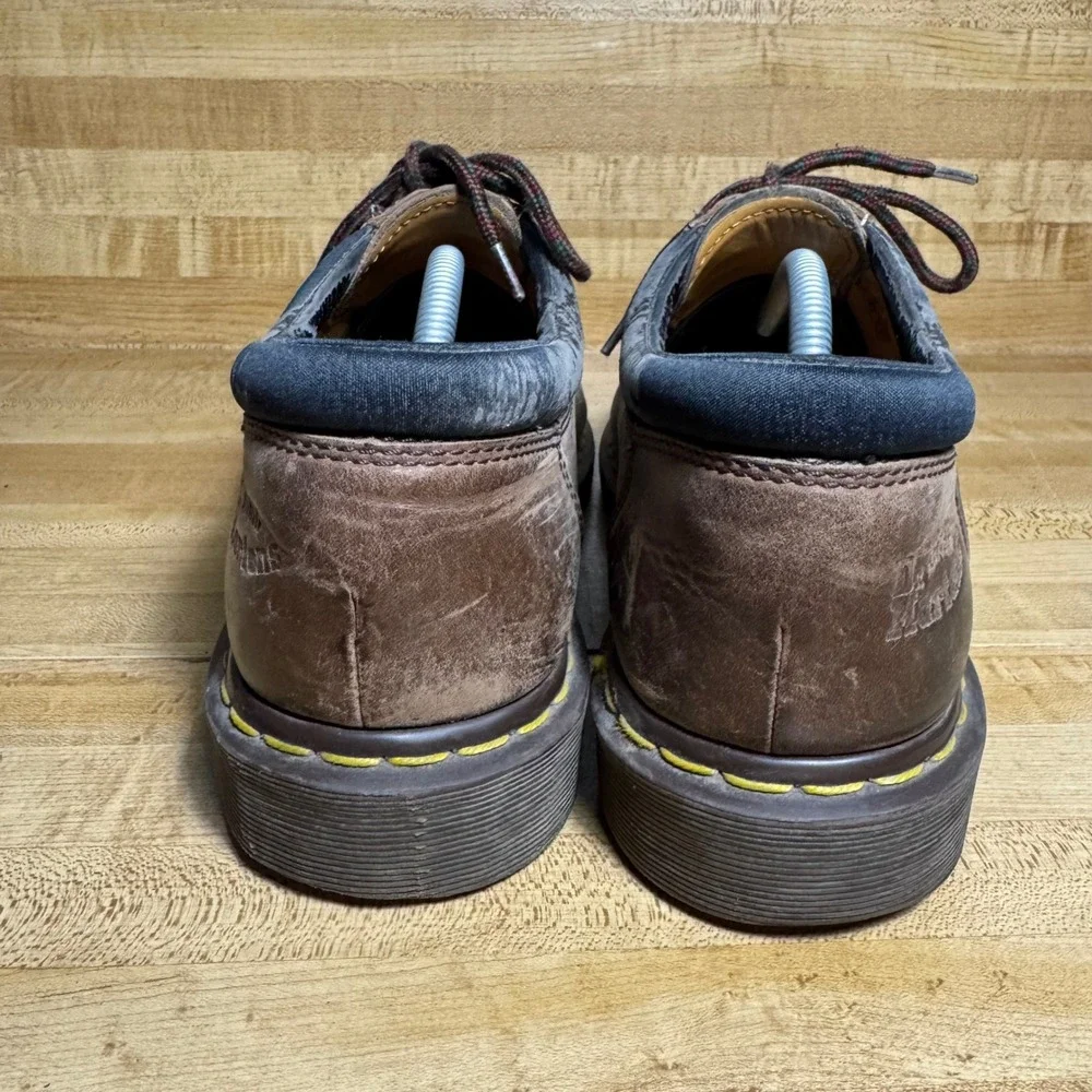 Dr. Martens men's size US 12 Brown Leather Padded Collar Oxford Shoes11849 GV04N